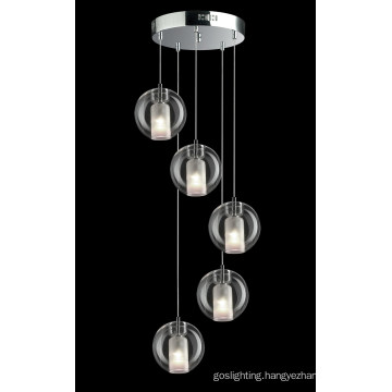 High Quality Polished Chrome Pendant Light for Home (P6548-5)